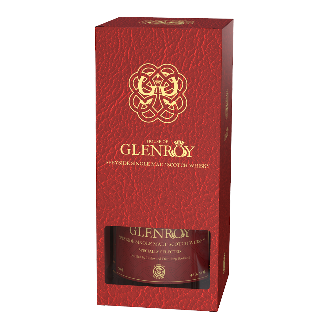 House of Glenroy Specially Selected Speyside Single Malt Scotch Whisky in Decorative Box 43% ABV